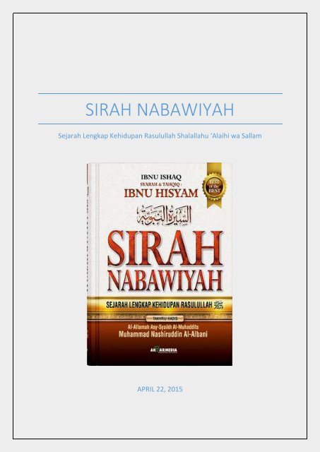 Download kitab sirah nabawiyah ibnu hisyam pdf